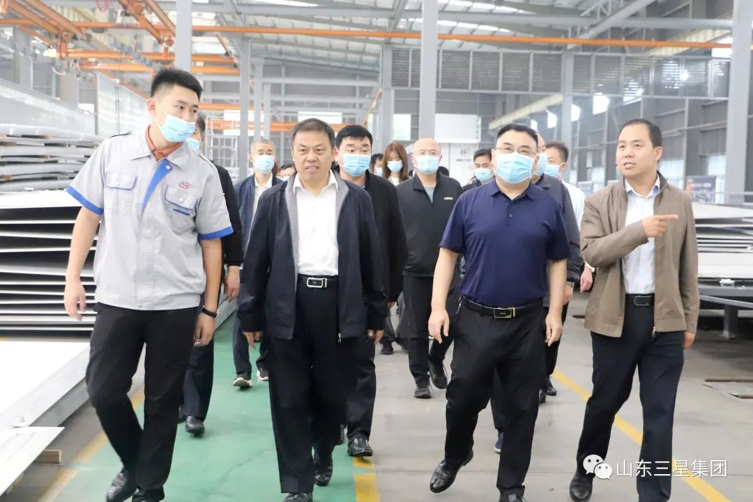 鄒平經濟技術開發區管委會觀摩團來山東三星集團觀摩學習