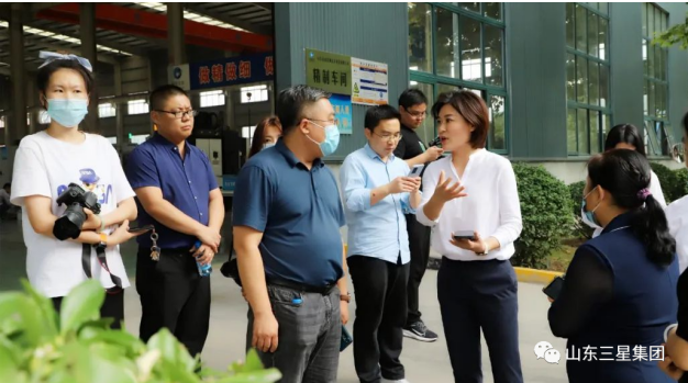 “聚焦九大工程 建設先進制造業強市 獻禮二十大”鄒平市行進式主題采訪活動走進山東三星集團
