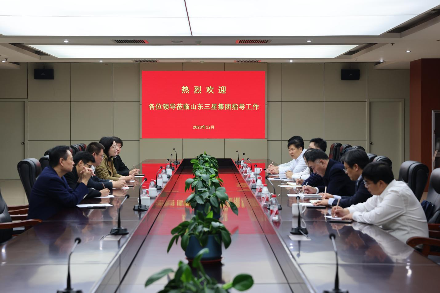 農發行山東省分行黨委委員、副行長朱峰一行來山東三星集團調研