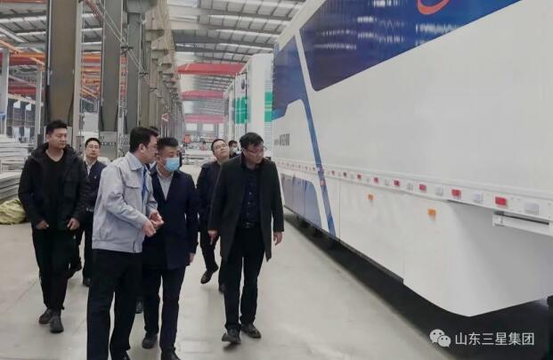 深圳市中創鎂工程技術有限公司董事長陳曉陽一行來山東三星集團參觀座談