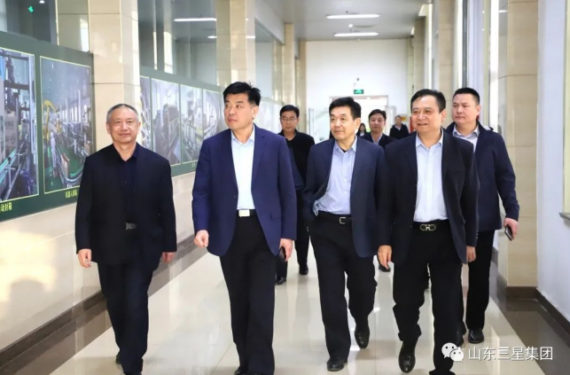 鄒平市副市長、市公安局黨委書記、局長張曰海一行到山東三星集團參觀調研